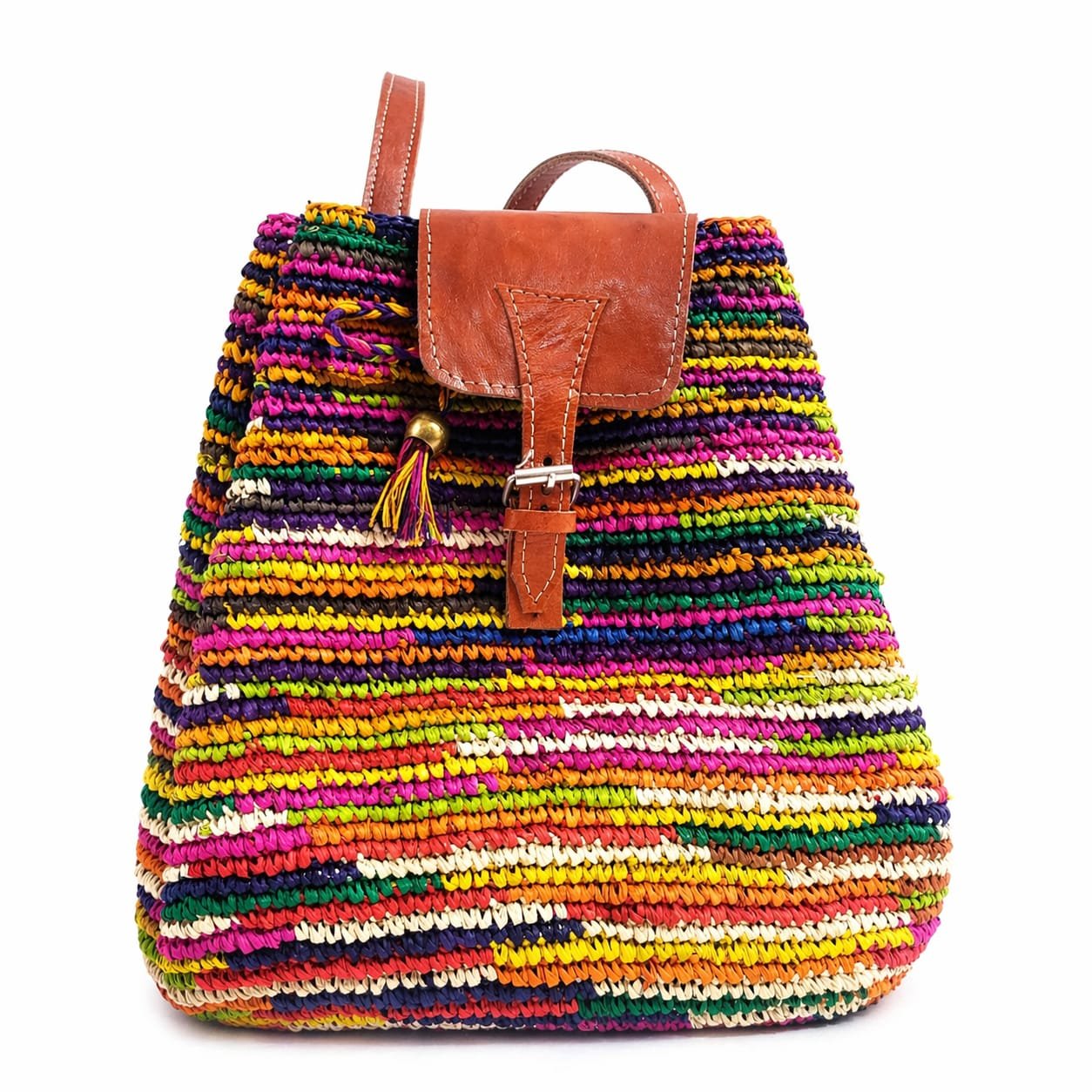 Rainbow Backpack | Hats Raffia/Raphia